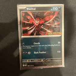 Pokemon TCG Yveltal Promo Card Mega Evolutions 088/132 Sealed Stamped - Image 1