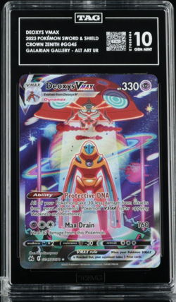 2023 Pokemon S&S Crown Zenith - DEOXYS VMAX - Full Art card #GG45 - TAG 10 - Image 1