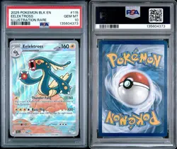 Pokemon TCG Black Bolt Elektross Illustration Rare Card 115/86 PSA 10￼ - Image 3