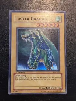Yu-Gi-Oh! SUPER RARE CARD LUSTER DRAGON LOD-050 1ST VLP - Image 1