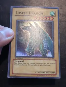 Yu-Gi-Oh! SUPER RARE CARD LUSTER DRAGON LOD-050 1ST VLP - Image 2