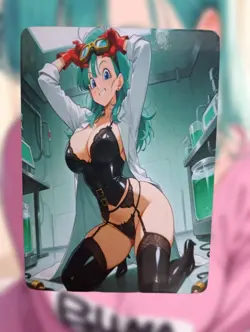 Bulma Dragon Ball Z Anime Waifu Sexy Goddess Doujin Lewd Hentai Card - Image 1