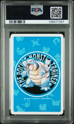1998 POKEMON BLUE VERSION PLAYING CARDS KING OF CLUBS #038 NINETALES PSA 9 - Image 2