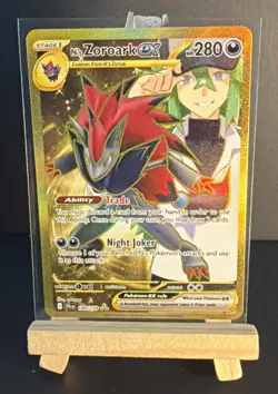 N's Zoroark ex 189/159 Sv09: Journey Together Holo NM Pokemon Card TCG - Image 1