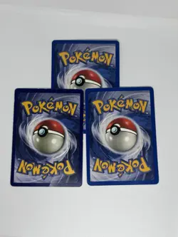 (3) Pokemon TCG Kabuto Fossil, Unlimited Common Card 50/62 Vintage WOTC - Image 2
