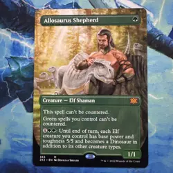 Allosaurus Shepherd Borderless Double Masters 2022 Mtg Magic - Image 1