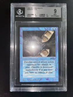 MTG Dandan BGS 9Q++ Arabian Nights 1993 Graded NM - Image 2