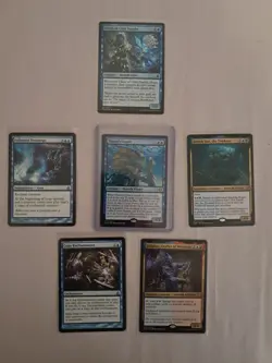 6x MTG Card Lot Thassa’s Oracle Copy Enchantment Followed Footsteps Dalakos MP - Image 1