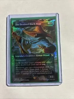 The Destined Black Mage Borderless Commander: FINAL FANTASY Foil + Bonus Rare!!! - Image 1