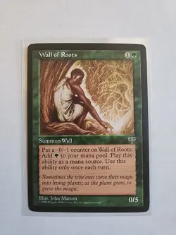 Wall of Roots - Mirage - MTG Magic - Common - Green Creature - Image 1