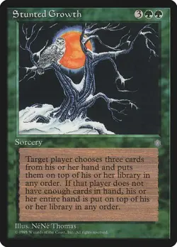 Stunted Growth NM/M Ice Age Green Sorcery Mtg Magic English Regular - Image 1