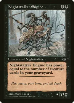 1x Nightstalker Engine Portal Second Age HP Magic the Gathering MTG - Image 1