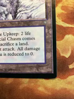 MTG Glacial Chasm Ice Age Near-Mint Condition Rare Land Vintage!!! - Image 5