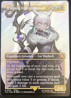 Y'shtola, Night's Blessed - MTG - Commander Final Fantasy BORDERLESS SURGE FOIL - Image 1