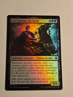 Syr Konrad, the Grim FOIL X1 ELD MTG Throne of Eldraine - Image 1