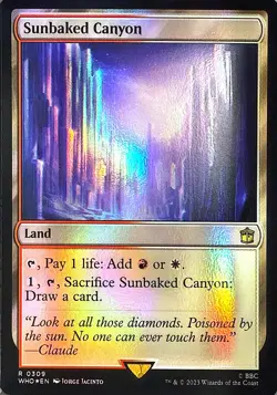 Sunbaked Canyon Foil R Universes Beyond: Doctor Who 309 NM - Image 1