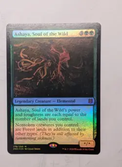 MTG Ashaya, Soul of the Wild Zendikar Rising Promos NM FOIL - Image 1