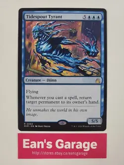 Magic the Gathering MTG Tidespout Tyrant 063 RVR Ravnica Remastered Rare - MN - Image 1