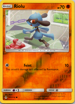 Pokemon TCG Riolu Unbroken Bonds 102/214 Reverse Holo Common - Image 1