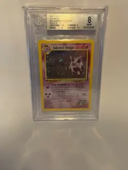 Pokemon TCG Sabrina's Gengar Holo Rare Gym Heroes 14/132 BGS 8 NM Vintage 2000 - Image 2