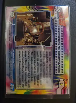 CONSCIOUSNESS & CONGRATULATIONS #3 BLUE LOGO Mewtwo SB TOPPS POKEMON CARD LP - Image 2