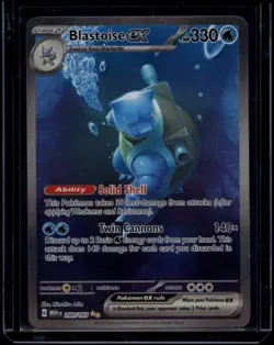 Pokemon TCG Blastoise ex 200/165 Scarlet & Violet 151 Special Illustration NM - Image 1