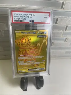 Walking Wake Ex Hyper Rare 2025 Pokemon Pre En #178 PSA 9 Gold - Image 3