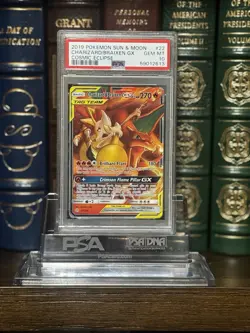 2019 Pokemon Sun & Moon Cosmic Eclipse #22 Charizard Braixen GX Full Art PSA 10 - Image 1