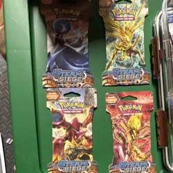 Pokemon TCG Steam Siege Booster Packs English Lot of 4 Gardevoir Volcanion - Image 1
