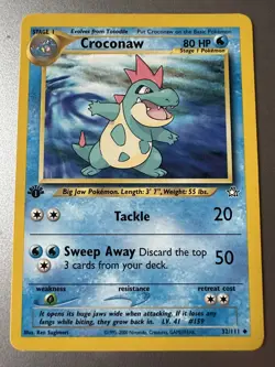 2000 Pokemon Neo Genesis Croconaw 1st Edition #32/111 Uncommon NM - Image 1