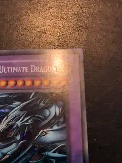 Yu-Gi-Oh SECRET RARE BLUE-EYES ULTIMATE DRAGON RP01-EN000 1996 COPYRIGHT VLP - Image 4
