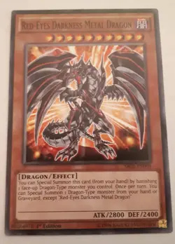 Yu-Gi-Oh! - Red-Eyes Darkness Metal Dragon - SR02-EN009 - Common 1st Edition - Image 1