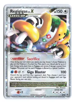 Regigigas LV.X DP30 Pokemon Card TCG Diamond & Pearl Black Star Tin Promo Holo - Image 1