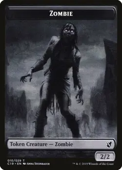 Zombie Token 010/029 011/029 Commander MtG Magic the Gathering Card - Image 1
