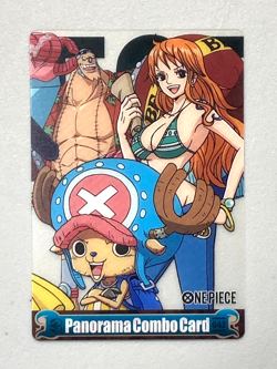 Nami Chopper Franky - 042 - One Piece Morinaga Panorama Combo Card Clear Plastic - Image 1