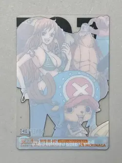 Nami Chopper Franky - 042 - One Piece Morinaga Panorama Combo Card Clear Plastic - Image 2