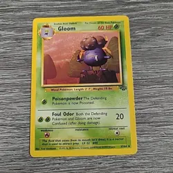 Gloom Pokemon Card 37/64 Jungle Set 1999 Vintage MP - Image 1