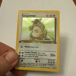 Kangaskhan Pokemon Card 90 HP Holo Rare Wizards of the Coast 1st Edition - Image 1