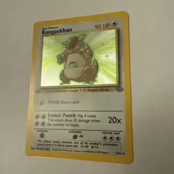 Kangaskhan Pokemon Card 90 HP Holo Rare Wizards of the Coast 1st Edition - Image 2