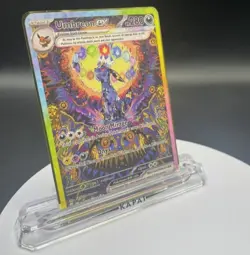 A Piece Of UMBREON EX Rainbow Gold Metal Pokemon. Card Collectible Gift/Display - Image 2