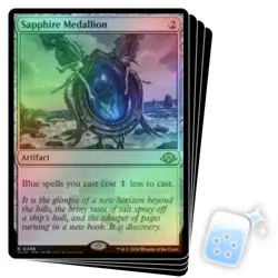 FOIL SAPPHIRE MEDALLION X4 Modern Horizons 3 Magic MTG MINT CARD - Image 1