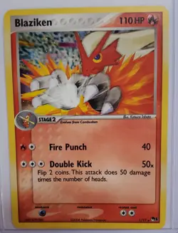 Pokemon Blaziken 001/017 POP Series 1 Holo Card English 2006 - Image 1