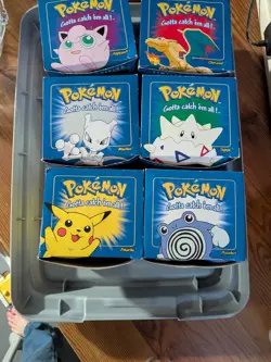 Pokemon Burger King Gold Plated Trading Card Set Blue. Lot Of 6 Certificates - Image 1