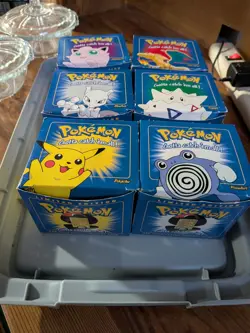 Pokemon Burger King Gold Plated Trading Card Set Blue. Lot Of 6 Certificates - Image 2