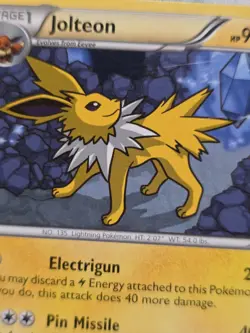 Jolteon 37/108 B&W Dark Explorers Uncommon Pokemon Card - Image 2