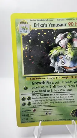 Erika's Venusaur Gym Challenge Pokemon TCG Holo Rare Card 4/132 Wotc Holo Lp - Image 2