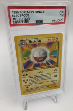 1999 POKEMON JUNGLE Trading Card ELECTRODE #18/64 1ST EDITION grade PSA NM 7 - Image 1