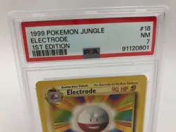 1999 POKEMON JUNGLE Trading Card ELECTRODE #18/64 1ST EDITION grade PSA NM 7 - Image 3