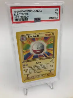 1999 POKEMON JUNGLE Trading Card ELECTRODE #18/64 1ST EDITION grade PSA NM 7 - Image 5