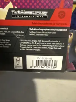 Pokemon 2025 Fall Mega Collector Chest Tin Box - 6 Packs & 3 Foil Cards - Image 4